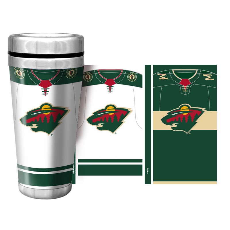 Minnesota Wild Travel Mug – 16 oz. Jersey Full Wrap