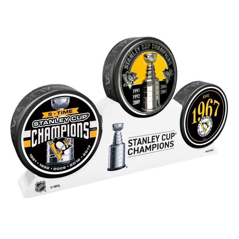 Pittsburgh Penguins – Elite Medallion 3 Puck Podium Set