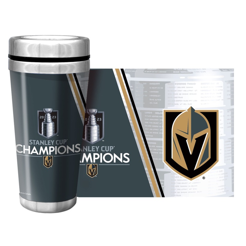 Vegas Golden Knights Stanley Cup Champions Travel Mug – 16 oz. Full Wrap