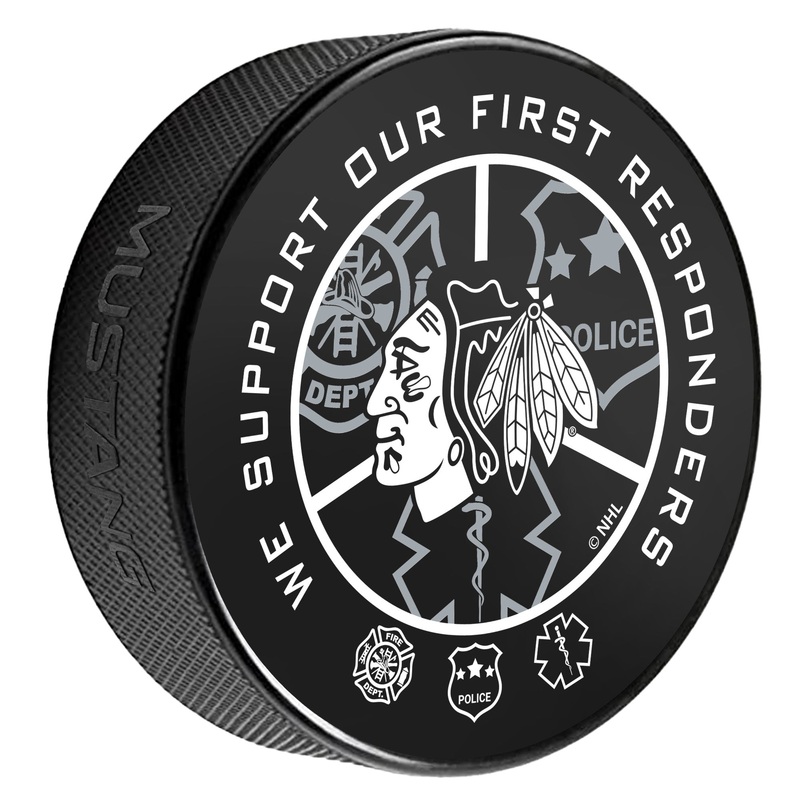 Chicago Blackhawks Puck | Printed First Responders