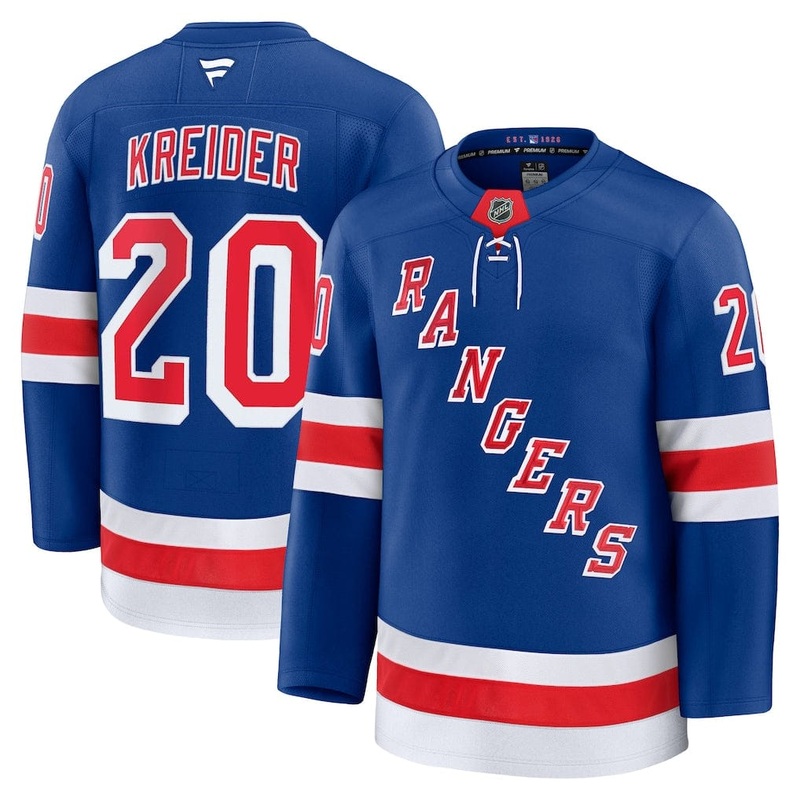 Fanatics Premium Senior Home Jersey – New York Rangers Chris Kreider