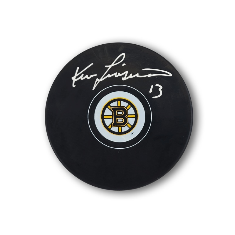 Ken Linseman Autographed Boston Bruins Hockey Puck
