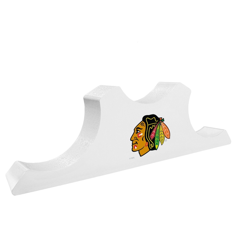 Chicago Blackhawks – Wood 3 Puck Podium