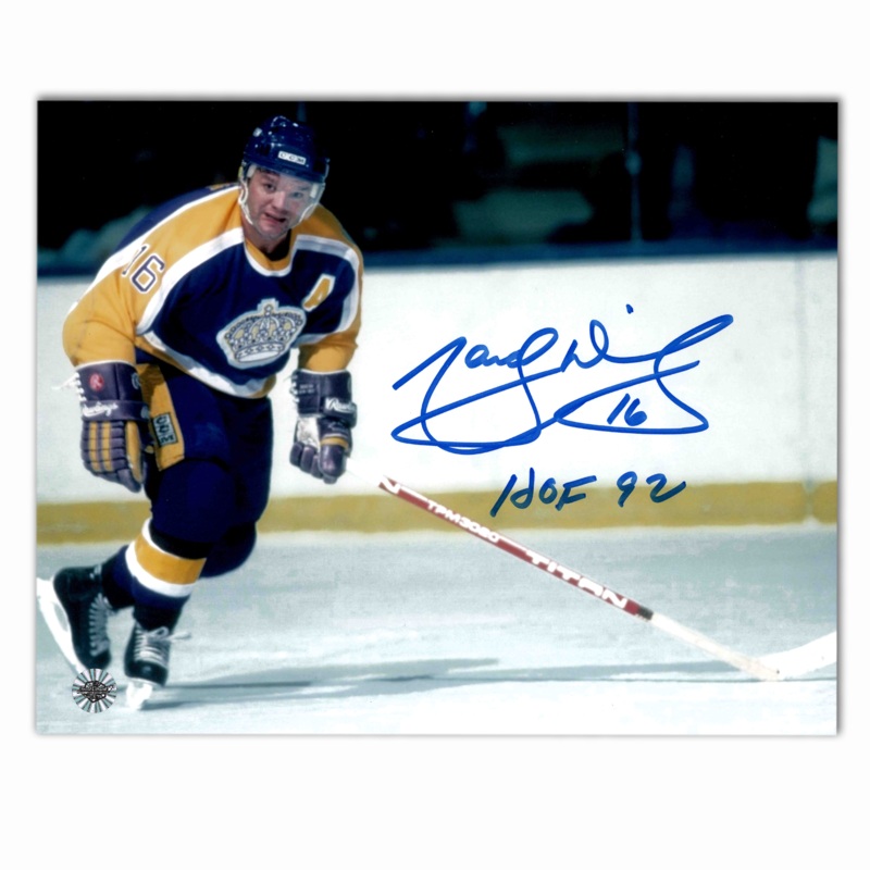 Marcel Dionne Autographed Los Angeles Kings Home Horizontal 8×10 Photo