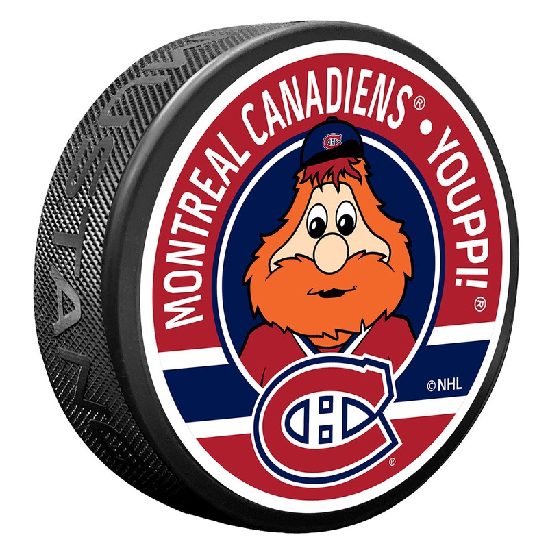 Montreal Canadiens Youppi Mascot Textured Puck