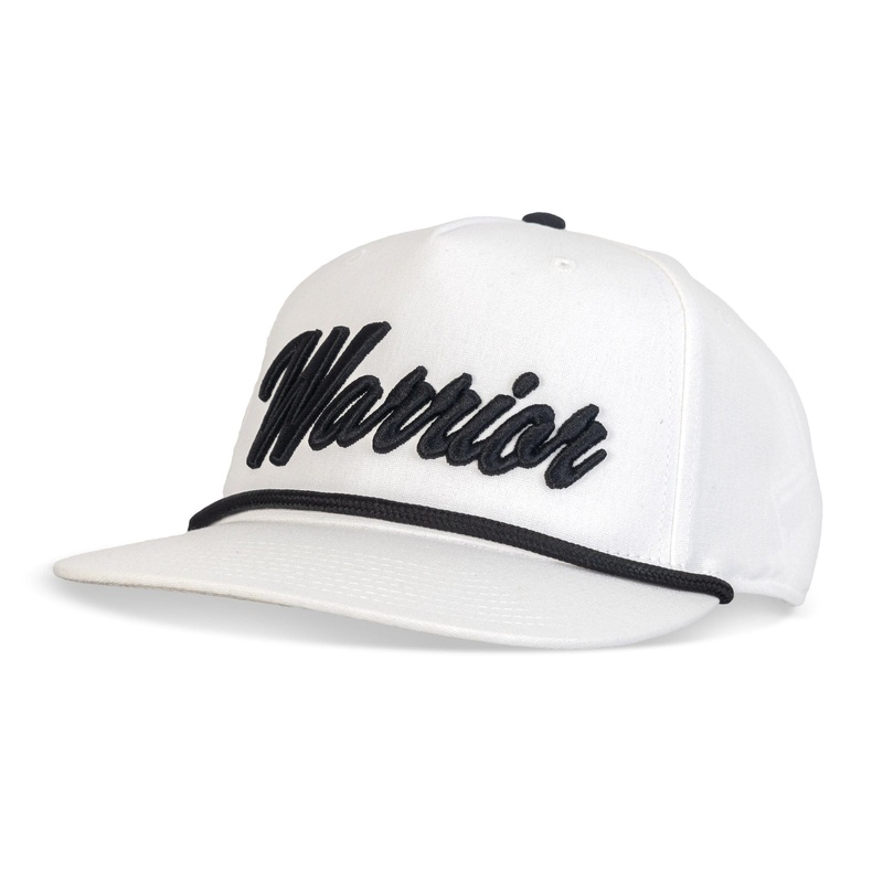 Warrior Hockey Script Rope Snapback Hat – White