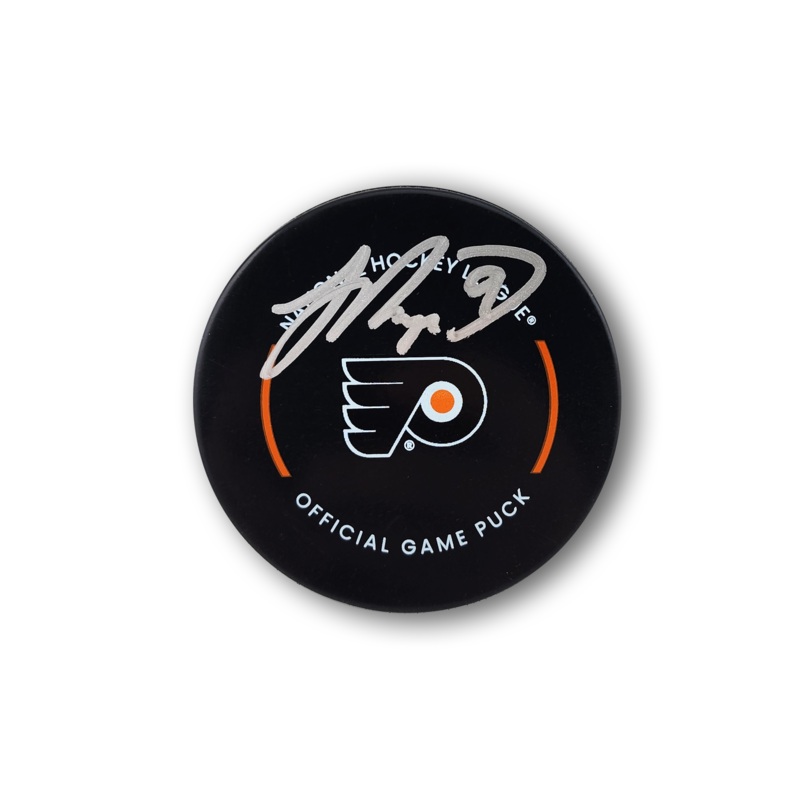 Jamie Drysdale Autographed Philadelphia Flyers Official Hockey Puck