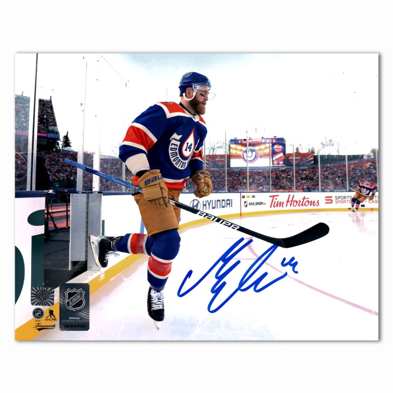 Mattias Ekholm Autographed Edmonton Oilers Winter Classic 8×10 Photo