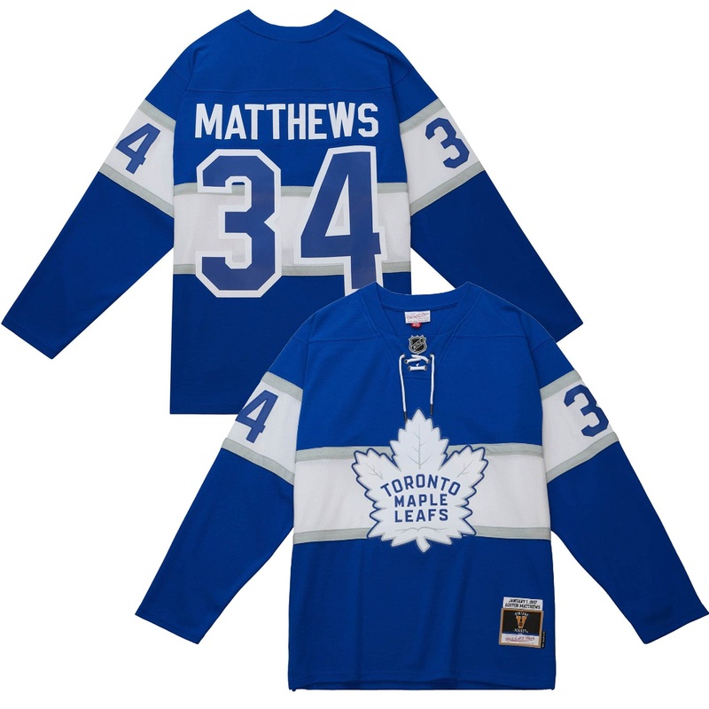 Mitchell & Ness Blue Line Vintage Senior Jersey – Toronto Maple Leafs Auston Matthews