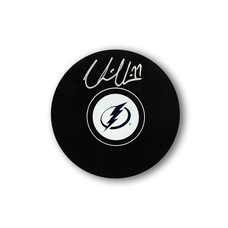 Victor Hedman Autographed Tampa Bay Lightning Hockey Puck