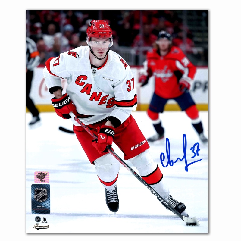 Andrei Svechnikov Autographed Carolina Hurricanes Away 8×10 Photo
