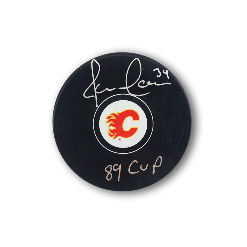 Jamie Macoun Autographed Toronto Maple Leafs Hockey Puck