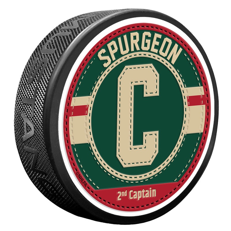 Jared Spurgeon Puck – Captain Jersey Stitch