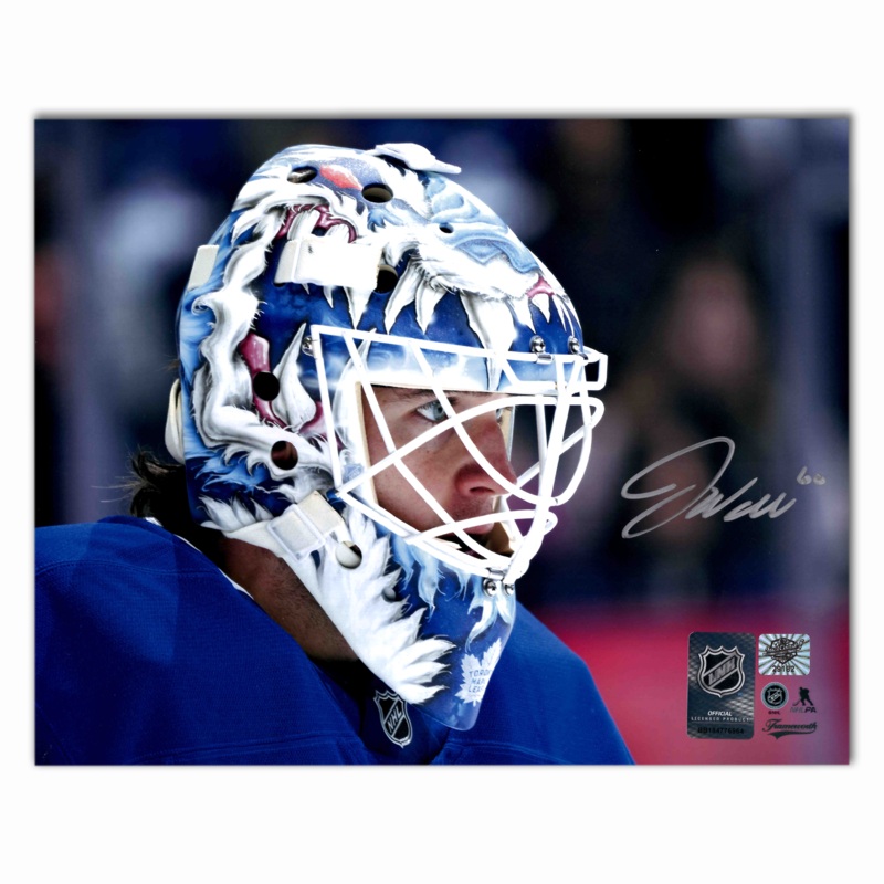 Joseph Woll Autographed Toronto Maple Leafs Close Up 8×10 Photo