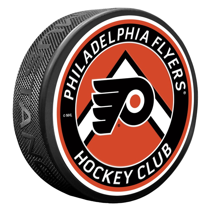 Philadelphia Flyers Puck – Chevron Banner