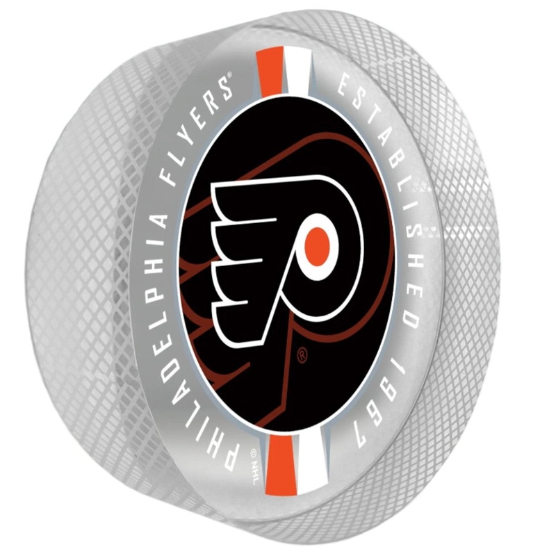 Philadelphia Flyers Puck | Crystal Ribbon