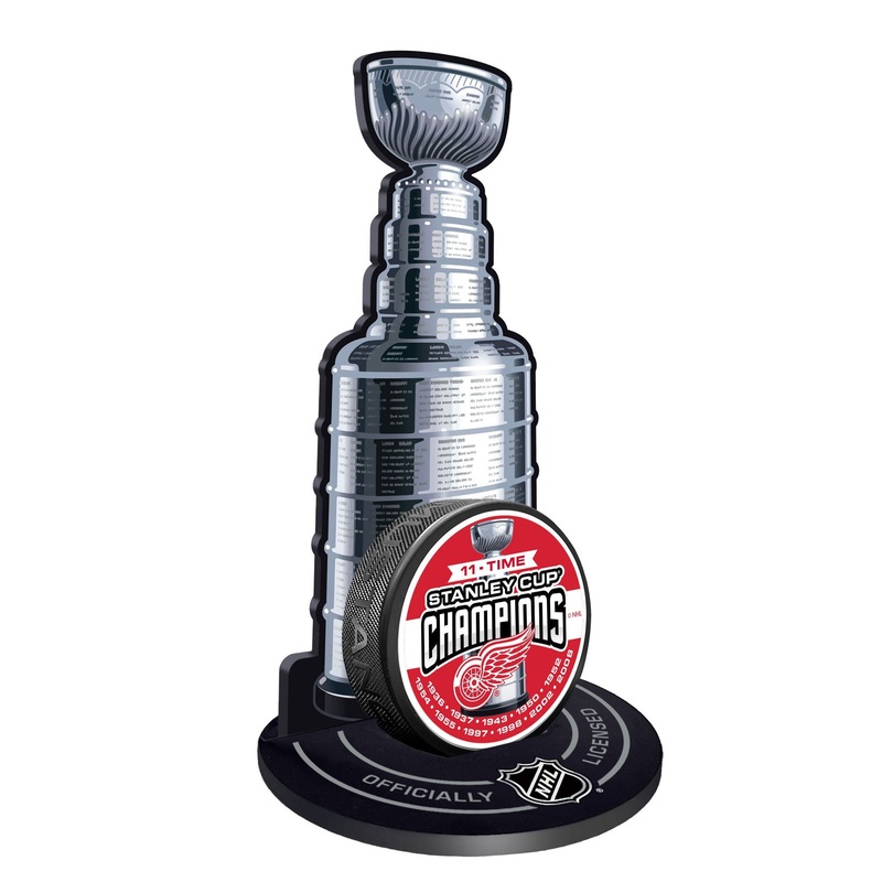 Detroit Red Wings Stanley Cup Champions Puck Stand