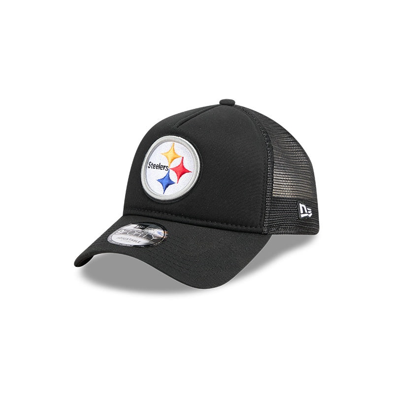 New Era Pittsburgh Steelers 9FORTY A-Frame Trucker Adjustable Hat