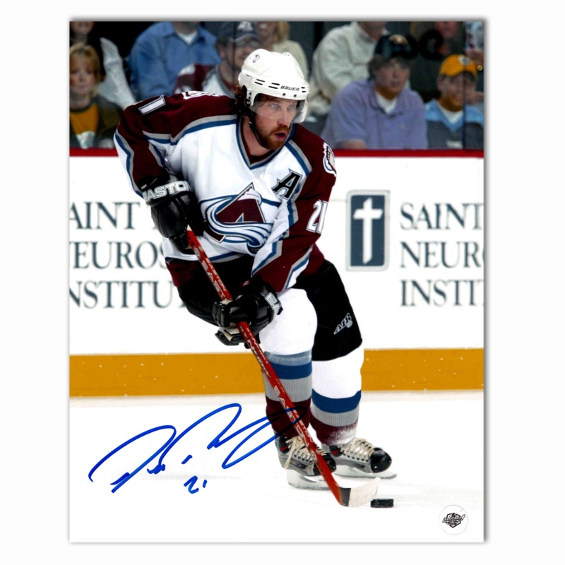Peter Forsberg Autographed Colorado Avalanche Away 8×10 Photo