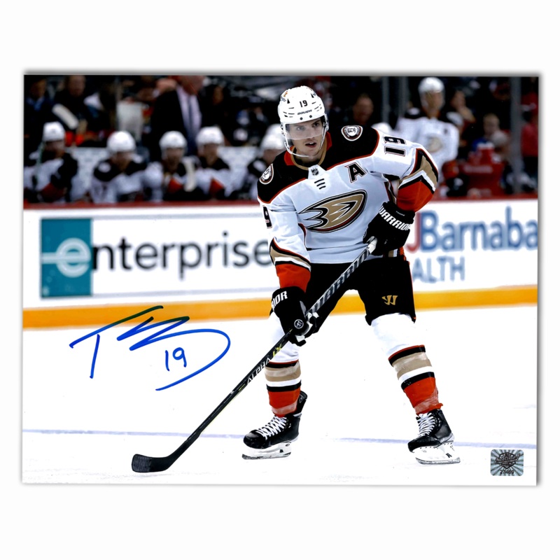 Troy Terry Autographed Anaheim Ducks Away 8×10 Photo Horizontal