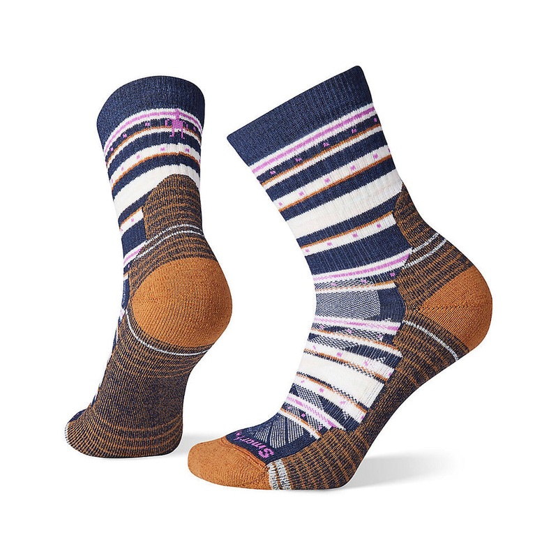 Women’s Hike Light Cushion Stitch Stripe Mid Crew Socks