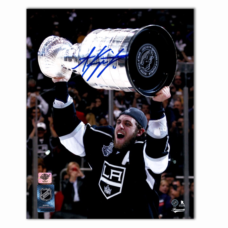 Anze Kopitar Autographed Los Angeles Kings 2012 Stanley Cup Photo 8×10