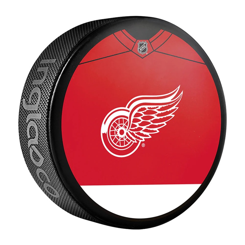 Pre-Order – Dylan Larkin – Autographed Detroit Red Wings Jersey Design Hockey Puck