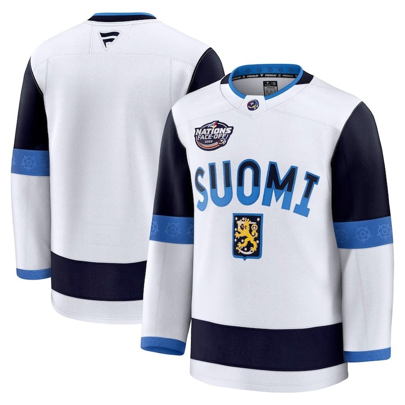 Finland Fanatics 2025 4 Nations Face-Off Premium Jersey – White