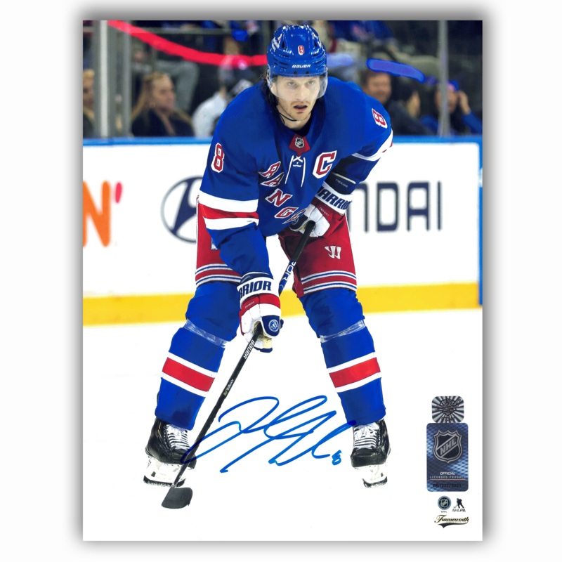 Jacob Trouba Autographed New York Rangers Home 8×10 Photo
