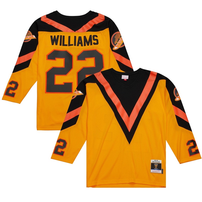 Mitchell & Ness Blue Line Vintage Senior Jersey – Vancouver Canucks Tiger Williams