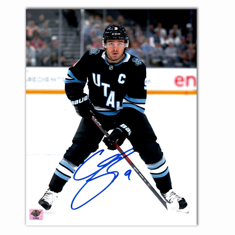 Clayton Keller Autographed Utah Hockey Club Home Photo 8×10