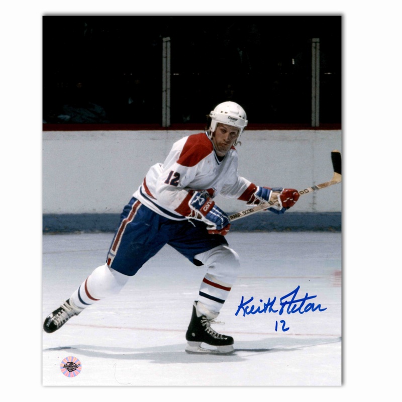 Keith Acton Autographed Montreal Canadiens Away 8×10 Photo