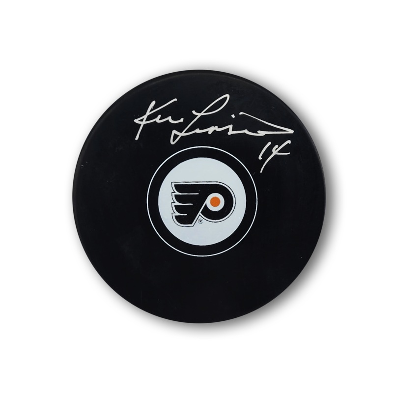 Ken Linseman Autographed Philadelphia Flyers Hockey Puck