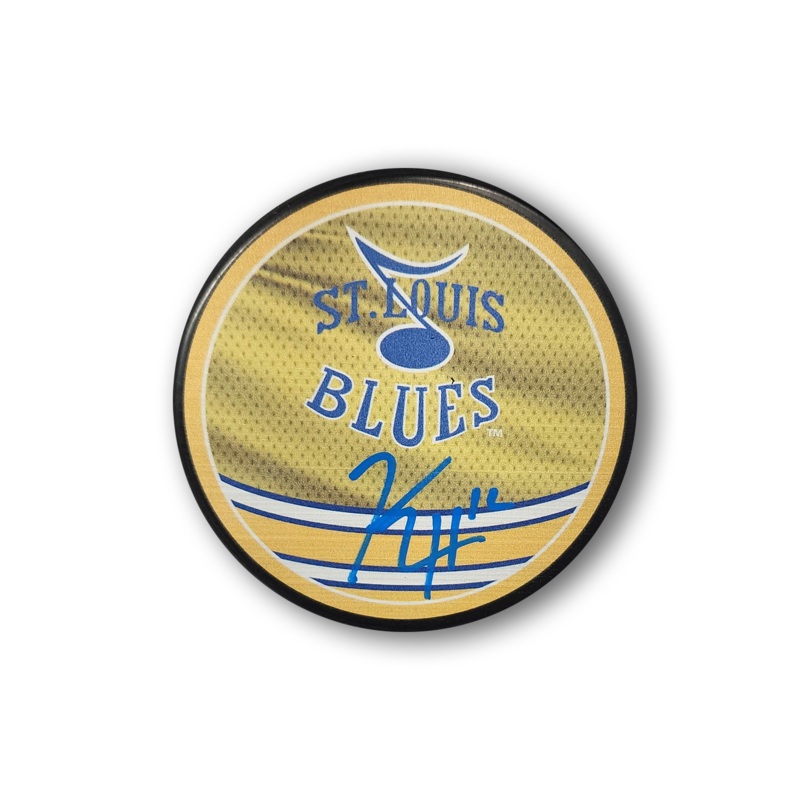 Kevin Hayes Autographed St. Louis Blues Reverse Retro Hockey Puck