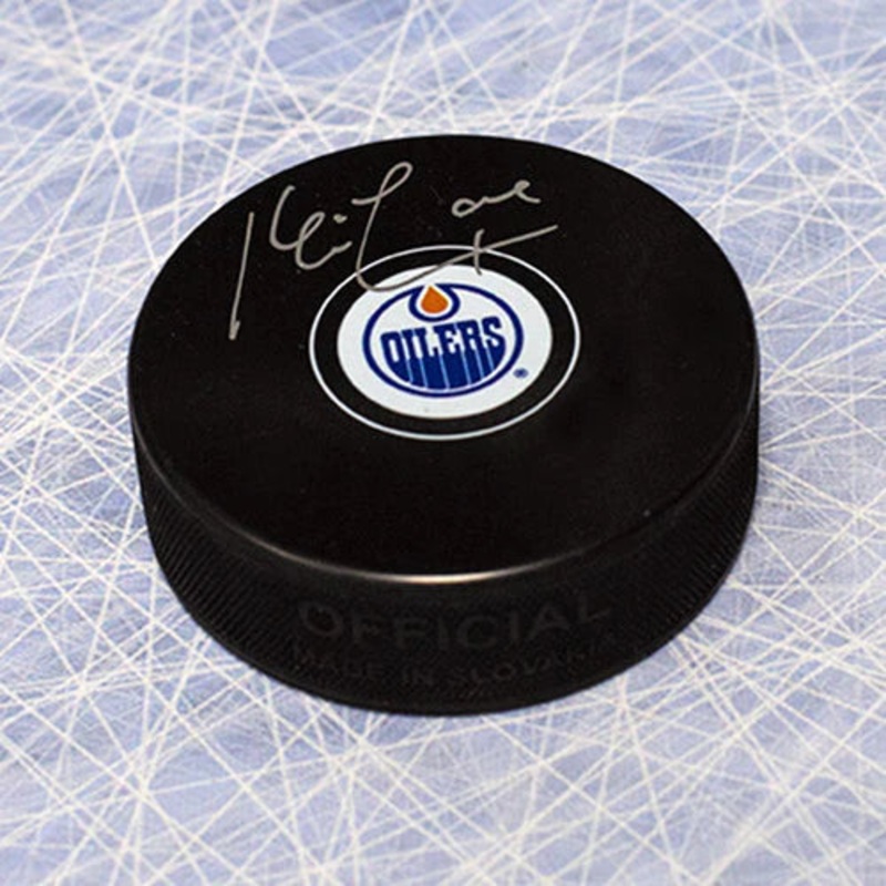 Kevin Lowe Edmonton Oilers Autographed Hockey Puck