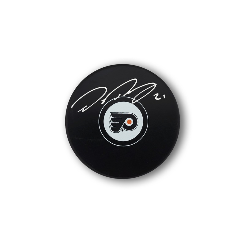 Peter Forsberg Autographed Philadelphia Flyers Hockey Puck