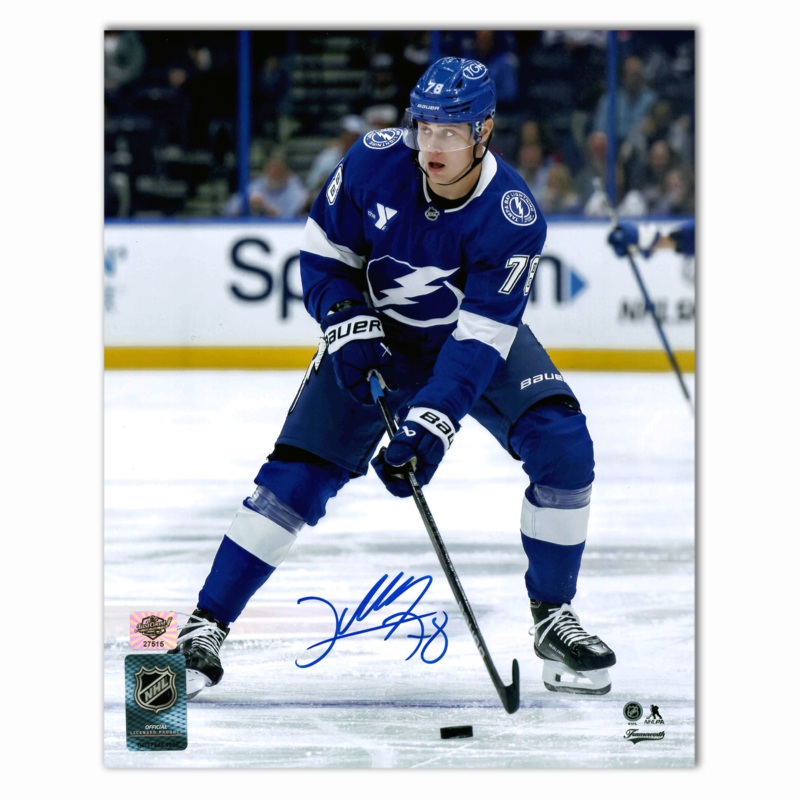 Emil Lilleberg Autographed Tampa Bay Lightning Home 8×10 Photo