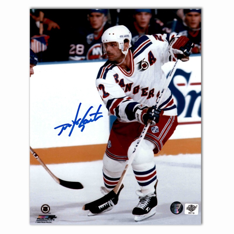 Mike Gartner Autographed New York Rangers 8×10 Photo