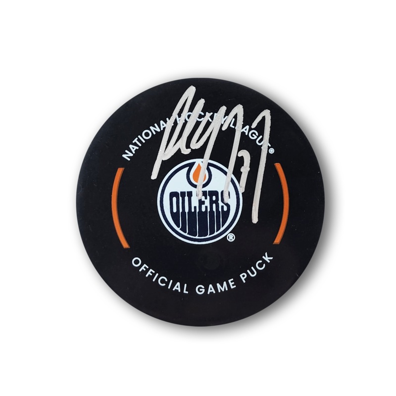 Paul Coffey Autographed Edmonton Oilers Official Hockey Puck