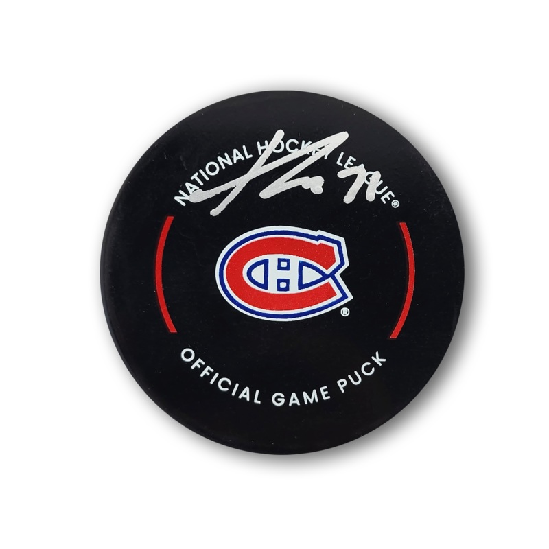 Kaiden Guhle Autographed Montreal Canadiens Official Hockey Puck