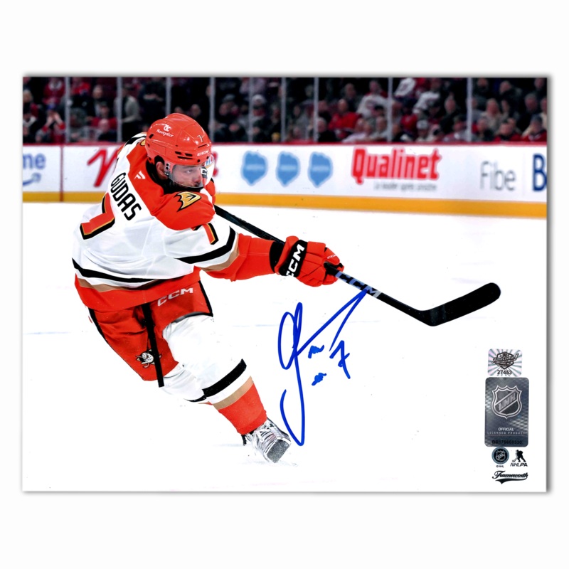 Radko Gudas Autographed Anaheim Ducks Away 8×10 Photo (Current)