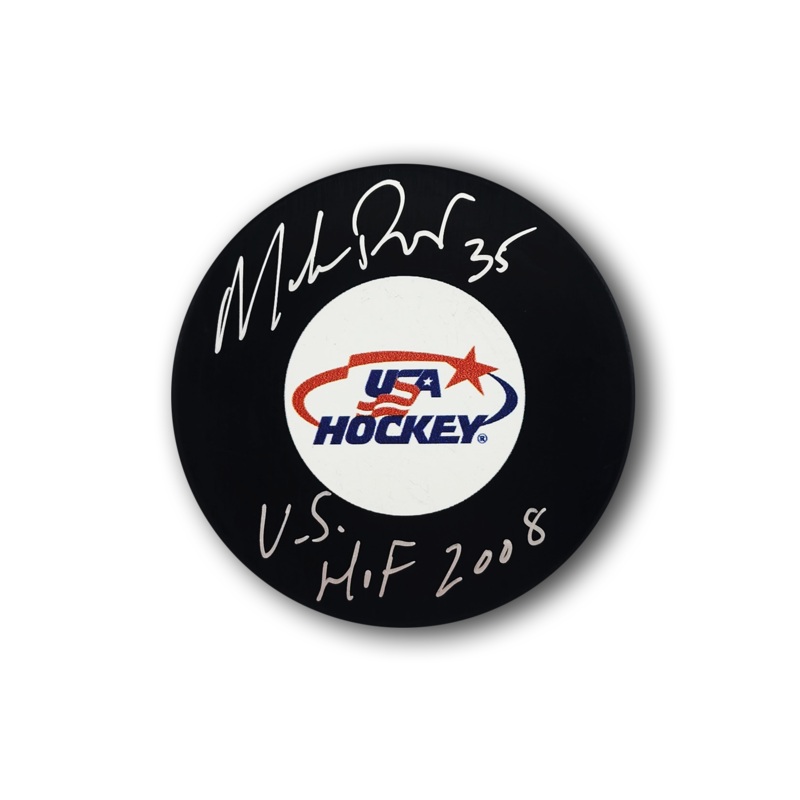 Mike Richter Autographed Team USA Hockey Puck