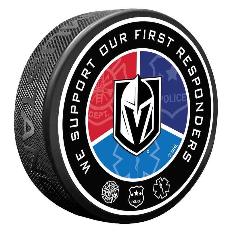 Vegas Golden Knights Puck – First Responder