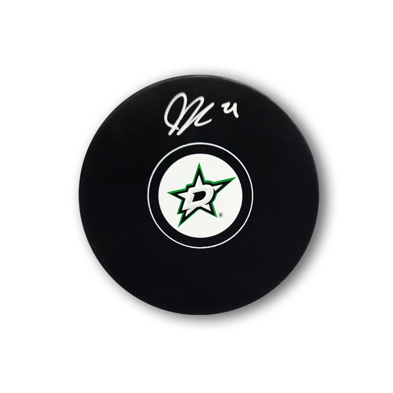 Jason Robertson Autographed Dallas Stars Hockey Puck