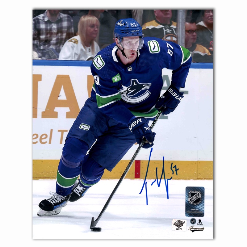 Tyler Myers Autographed Vancouver Canucks Home 8×10 Photo