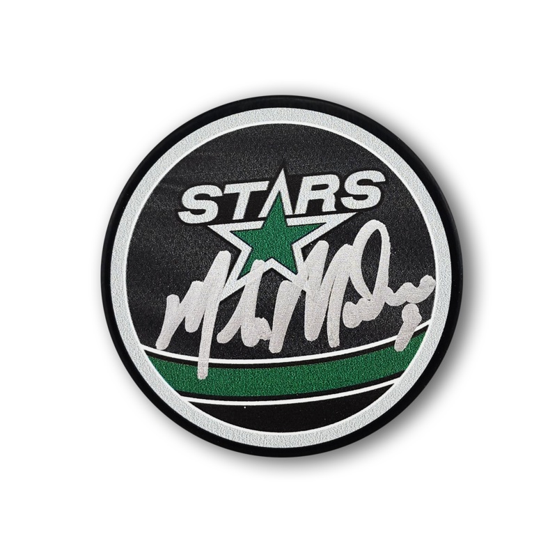Mike Modano Autographed Dallas Stars Reverse Retro Hockey Puck