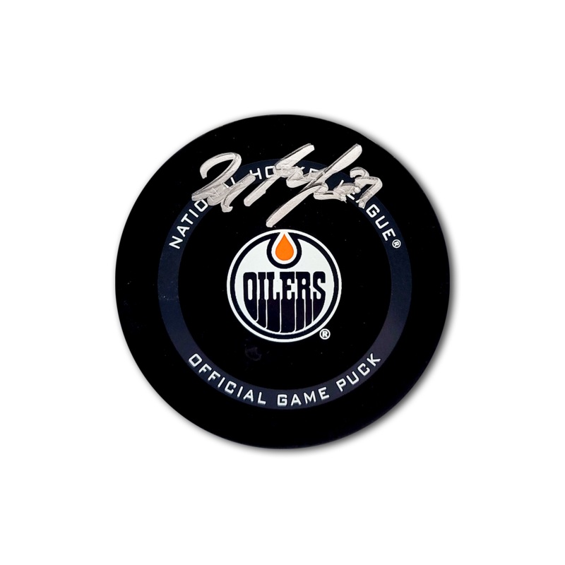 Milan Lucic Edmonton Oilers Official Autographed Hockey Puck