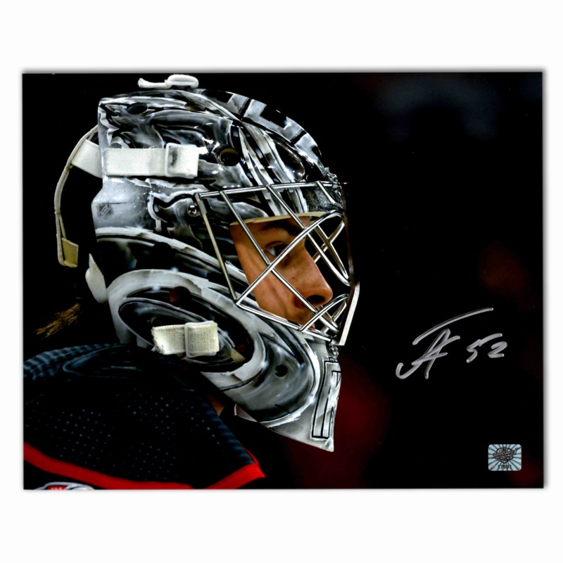 Pyotr Kochetkov Autographed Carolina Hurricanes Horizontal Close Up 8×10 Photo