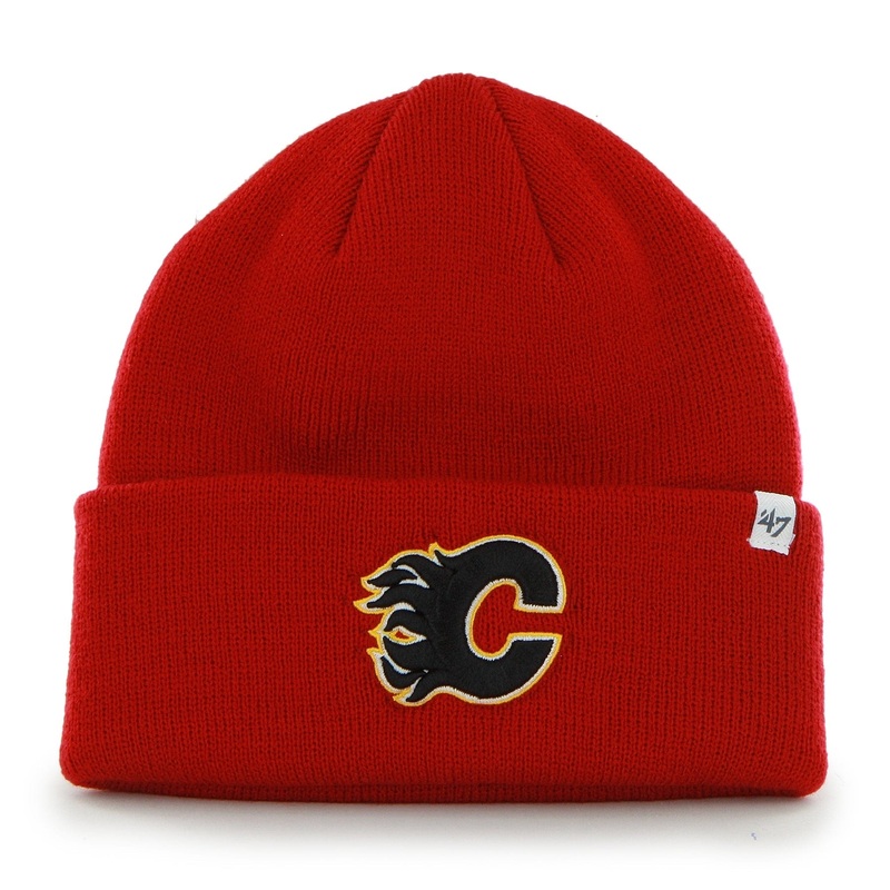 47 Brand NHL Raised Cuff Knit Toque – Calgary Flames
