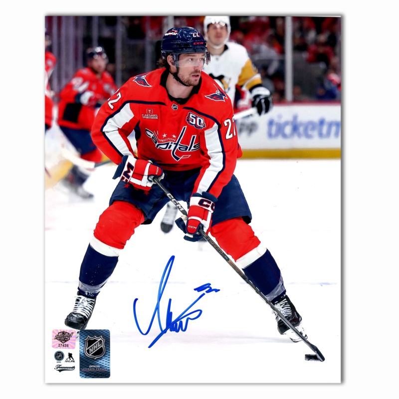 Brandon Duhaime Autographed Washington Capitals Home 8×10 Photo